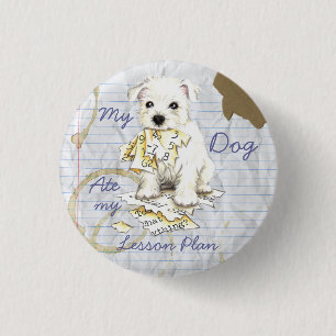 Mein Westie Ate My Lessingplan Button