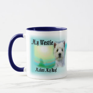 Mein Westie macht meinen Tag Tasse