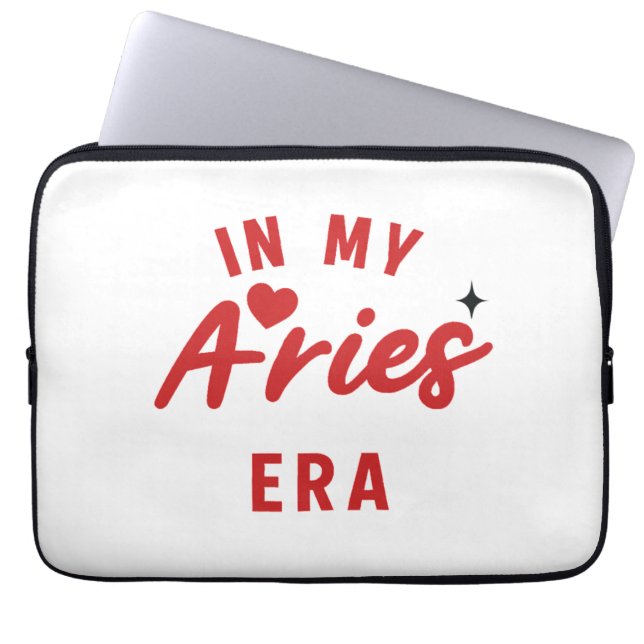 mein Widder-Zeitalter Laptop Case, Widder Geburtst Laptopschutzhülle (Vorderseite)