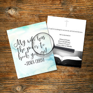 Mein WiFi hat Power Jesus Christus Spaß Flyer