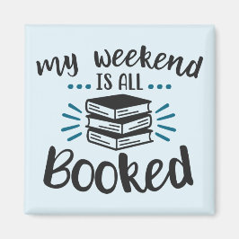 Mein Wochenende ist alles gebucht - 2 Inch Square  Magnet