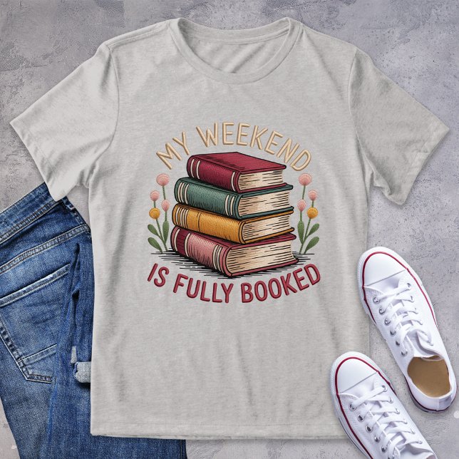 Mein Wochenende ist komplett reserviert für Bookis Tri-Blend Shirt (Von Creator hochgeladen)