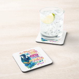 Mein Wochenende ist reserviert Getränkeuntersetzer