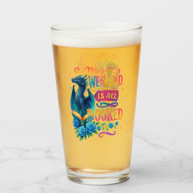 Mein Wochenende ist reserviert Glas (Vorne (Gefüllt))