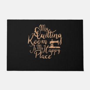 Mein Wohnzimmer ist mein glücklicher Ort - Quilti Fußmatte