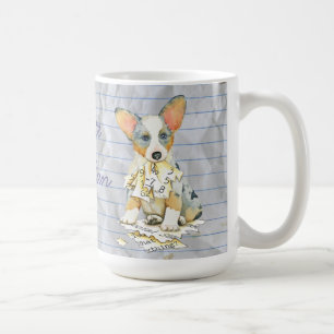 Mein Wolljacken-WaliserCorgi aß meinen Tasse