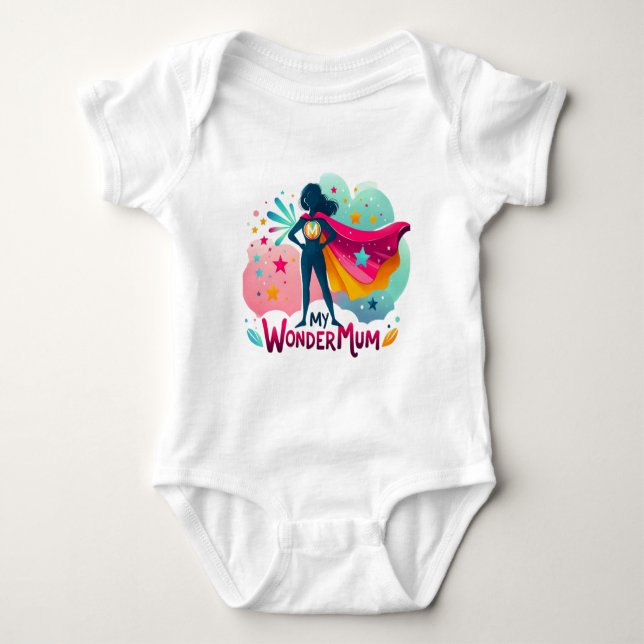 Mein WonderMum Baby Strampler (Vorderseite)
