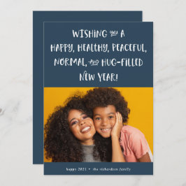 Mein Wunsch für 2021 | Foto Blue Happy New Year Feiertagskarte