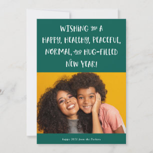 Mein Wunsch für 2021   Foto Grünes Glück Neues Jah Feiertagskarte