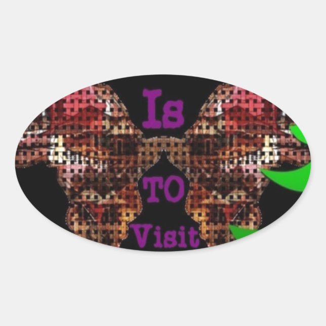 Mein Wunsch Ovaler Aufkleber (Vorderseite)