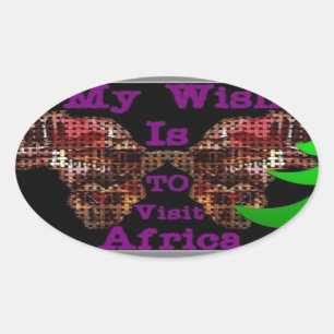 Mein Wunsch Ovaler Aufkleber