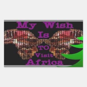 Mein Wunsch Rechteckiger Aufkleber