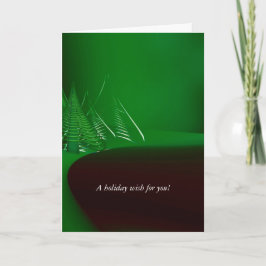"Mein Wunsch zu Ihnen" Baum-Wunsch-Karte Feiertagskarte