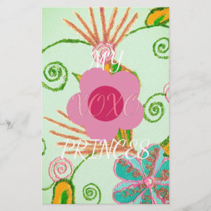 Mein XOXO Little Princess Blues Art Print Design Briefpapier