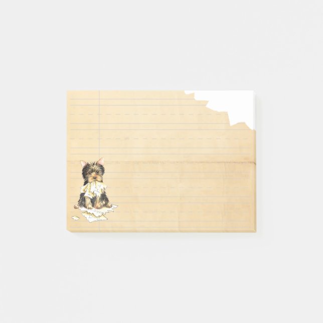 Mein Yorkie aß meine Hausaufgaben Post-it Klebezettel (Vorderseite)
