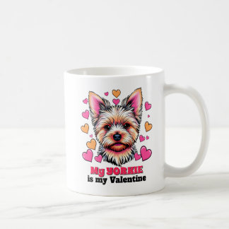 Mein Yorkie ist mein Valentinhund Niedlich Funny Kaffeetasse