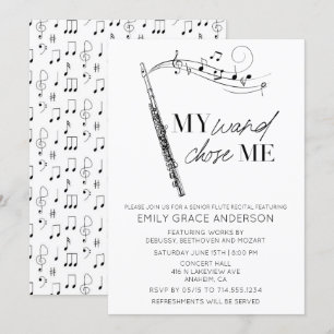 Mein Zauberstab wählte mich Zitat Musikalische Not Einladung