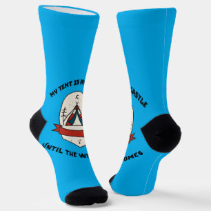 Mein Zelt ist mein Schloss, bis der Wind kommt Wüs Socken
