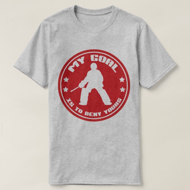 Mein Ziel, Eishockey-Zitat T-Shirt (Design vorne)