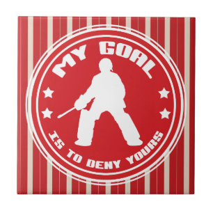 Mein Ziel, Feldhockey (rot) Tiles Fliese
