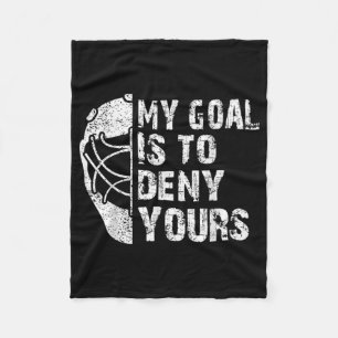Mein Ziel ist es, dir das Hockey-Goalie-Eis zu ver Fleecedecke