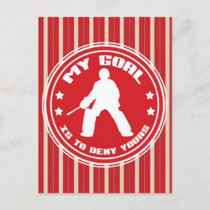 Mein Ziel ist es, euch zu leugnen, Feldhockey Postkarte