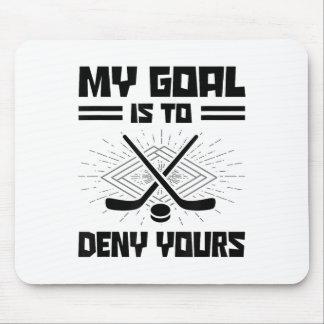 Mein Ziel ist es, Ihrem Hockeyspieler Feldhockey z Mousepad