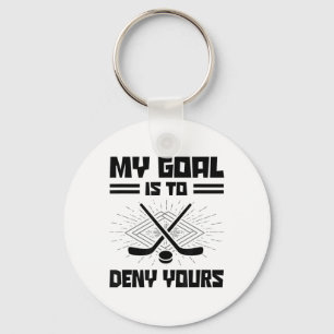 Mein Ziel ist es, Ihrem Hockeyspieler Feldhockey z Schlüsselanhänger