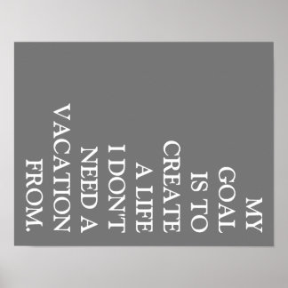 MEIN ZIEL POSTER VON GINA