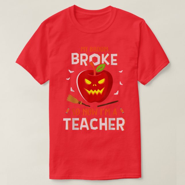 Mein Zimmer brach so, jetzt bin ich ein Teacher Ha T-Shirt (Design vorne)
