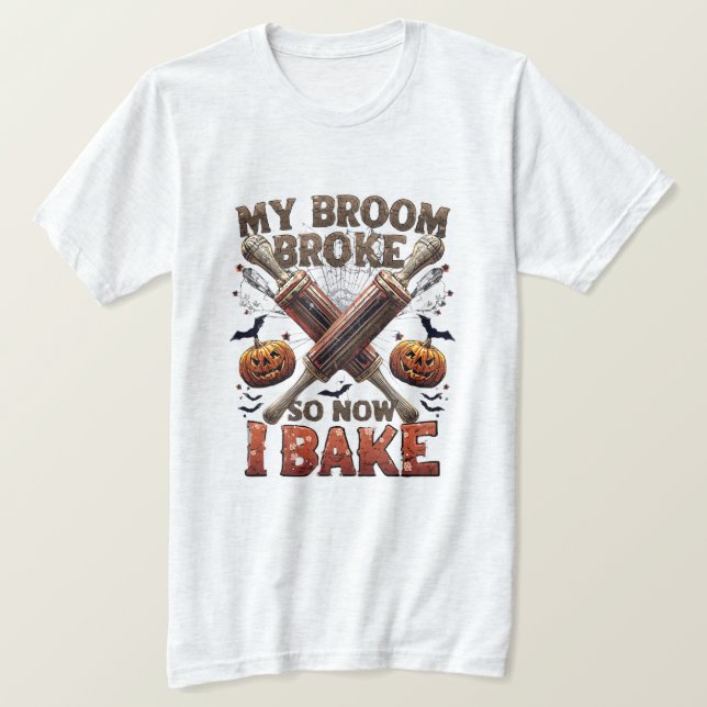 Mein Zimmer brach so jetzt ich backen - Funny Hall T-Shirt (Design vorne)