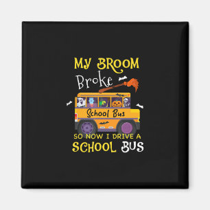 Mein Zimmer brach, sodass ich Schulbusfahrer Hallo Magnet