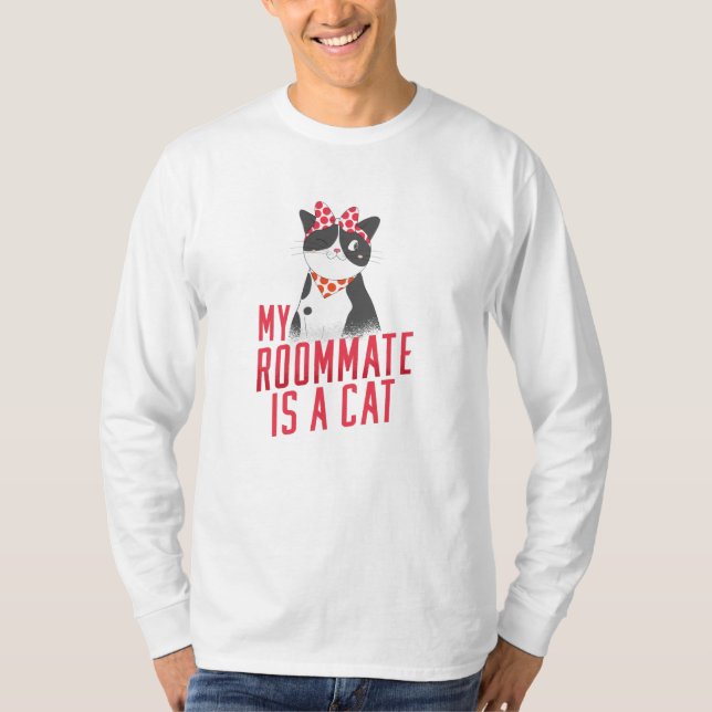 MEIN ZIMMER IST EINE KATZE T-Shirt (Vorderseite)