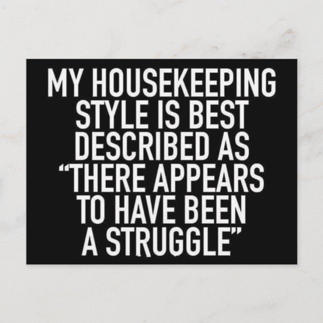 Mein Zimmerstil wird am besten als Postcar beschri Postkarte (Vorderseite)