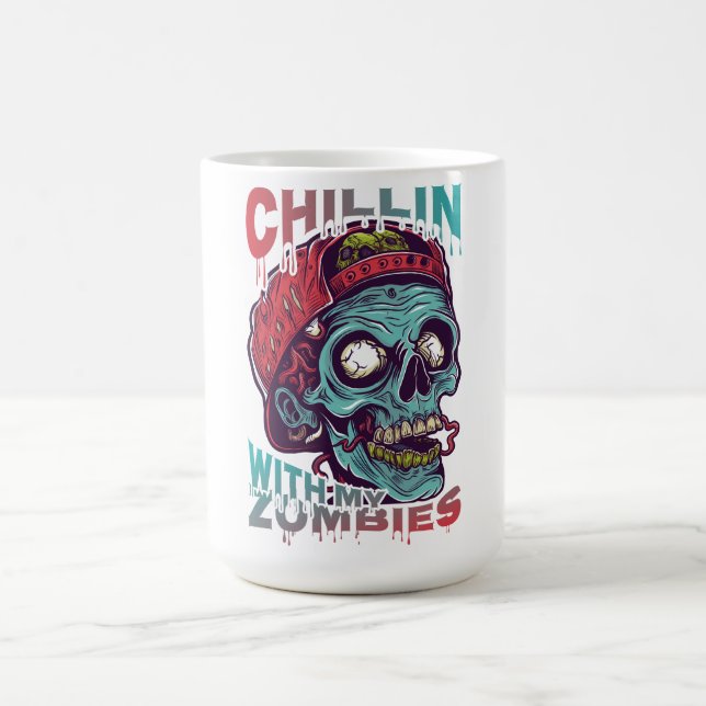  Mein Zombies-Becher | Lustiger Halloween-Horror  Kaffeetasse (Mittel)