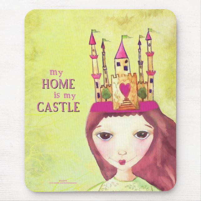 mein Zuhause ist mein Schloss Mousepad (Vorne)