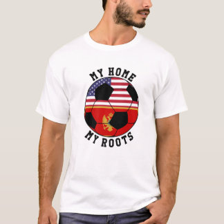 Mein Zuhause, meine Wurzeln Montenegro Flagge Fußb T-Shirt