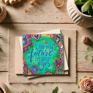 Mein zukünftiges Zitat Hübscher Valentine-Blumensp