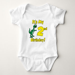 Mein zweiter Geburtstag Dinosaurier Baby Strampler