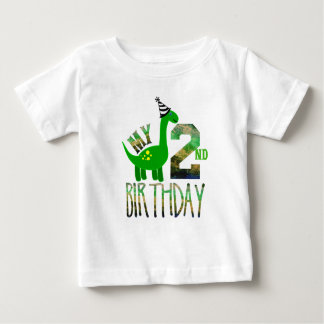 Mein zweiter Geburtstag Dinosaurier Party Baby T - Baby T-shirt