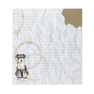 Mein Zwergschnauzer aß meinen Unterrichtsplan Notizblock