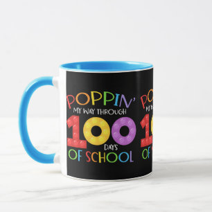 Meine 100 Schultage mit Poppin feiern Tasse