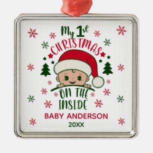 MEINE 1. CHRISTMAS INNERHALB ORNAMENT AUS METALL