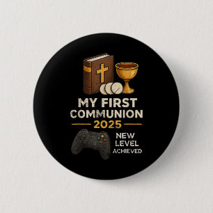 Meine 1. Erstkommunion 2025 Videospiel Katholisch Button