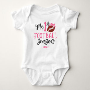 Meine 1. Fußballsaison - Mädchen - Geschenk für Ba Baby Strampler