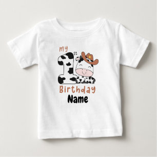 Meine 1. Geburtstagskuh, Baby Baby Farm 1st BD Baby T-shirt