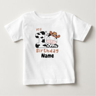 Meine 1. Geburtstagskuh, Baby Baby Farm 1st BD T-shirt