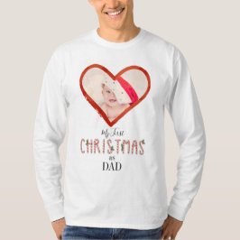 Meine 1. Weihnachtsfeier als Vater Liebe Heart Bab T-Shirt