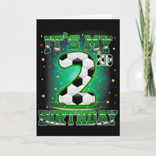 Meine 2. Geburtstags-Jungen-Fußball-2-Jahre-Party Karte