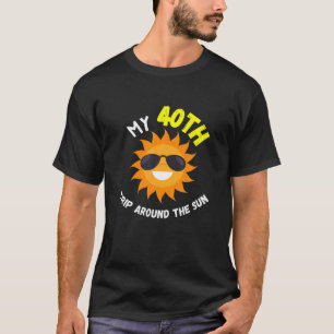 Meine 40. Reise um die Sonne Funny 40. Geburtstag T-Shirt
